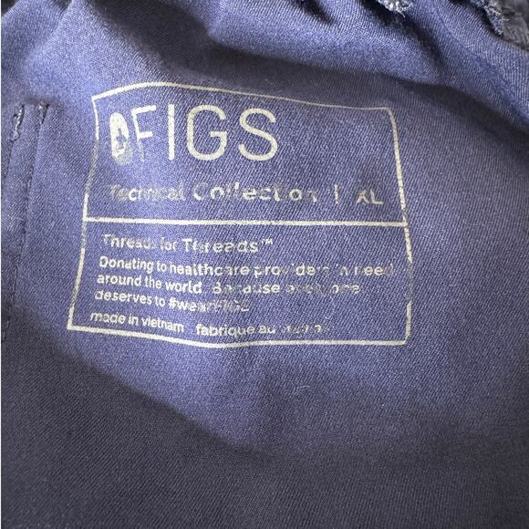 FIGS Women's X-Large Yola Skinny Scrub Pants in Navy Blue - Picture 2 of 10